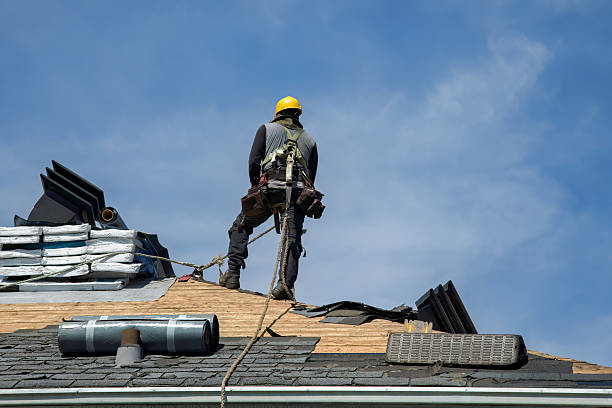 Professional Gutter Installation technician working in Monticello, KY